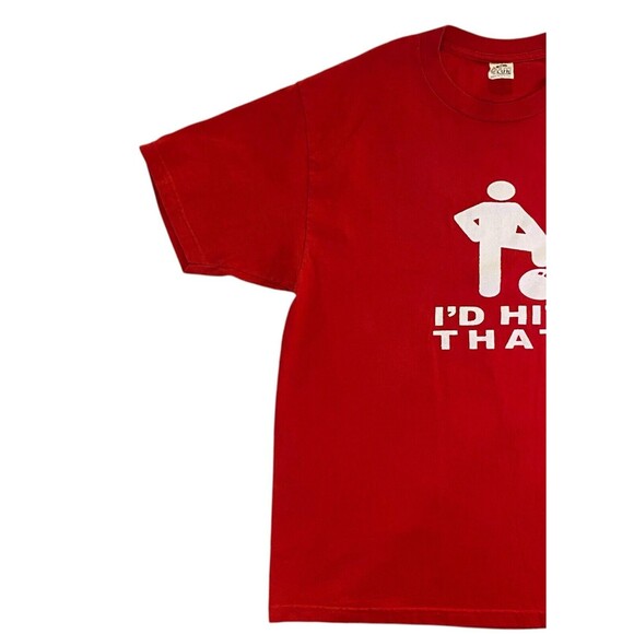 Men's T Shirt Bowling Soccer Dodge Ball I’d Hit That Funny Graphic Tee Y2K Sz XL - Picture 11 of 12